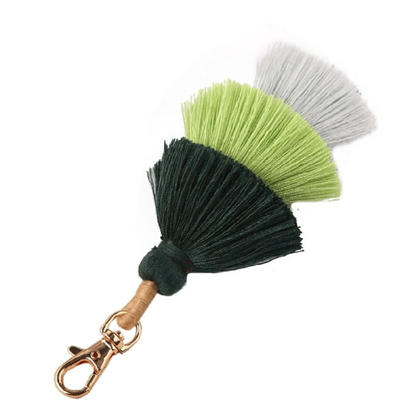 Colorful Boho Pom Pom Tassel Bag Charm Key Chain Colorful Boho Pom Pom Tassel Bag Charm Key Chain